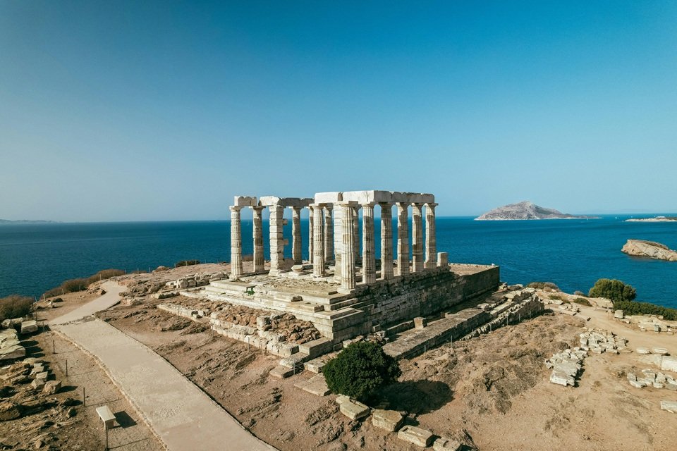 Cape Sounion & Temple of Poseidon - Kaap Sounion & Tempel van Poseidon - Cap Sounion & Temple de Poséidon